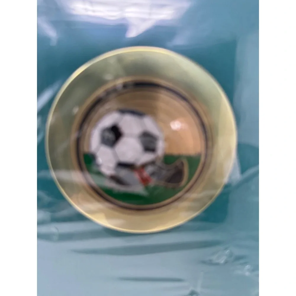 Larry Harris Vintage Soccer Double Photo Frame Teal Gold Tone 10x12 New